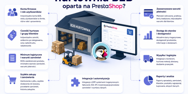 Czego potrzebuje hurtownia B2B oparta na PrestaShop?